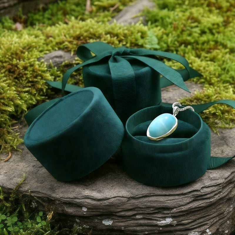 Κολιέ μενταγιόν Z ARRON DESIGN Serenity Moonstone από χάλκινο σύρμα