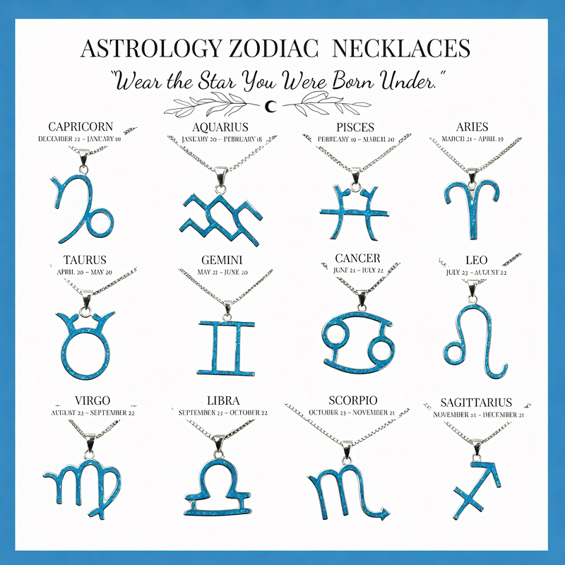 ♈ Aries Opal Zodiac Necklace – March 21 to April 19