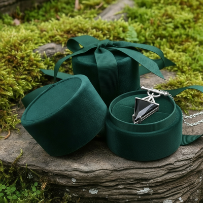 Black Onyx & Silver Guardian Necklace -