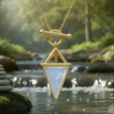 Moonstone & Gold Intuition Necklace