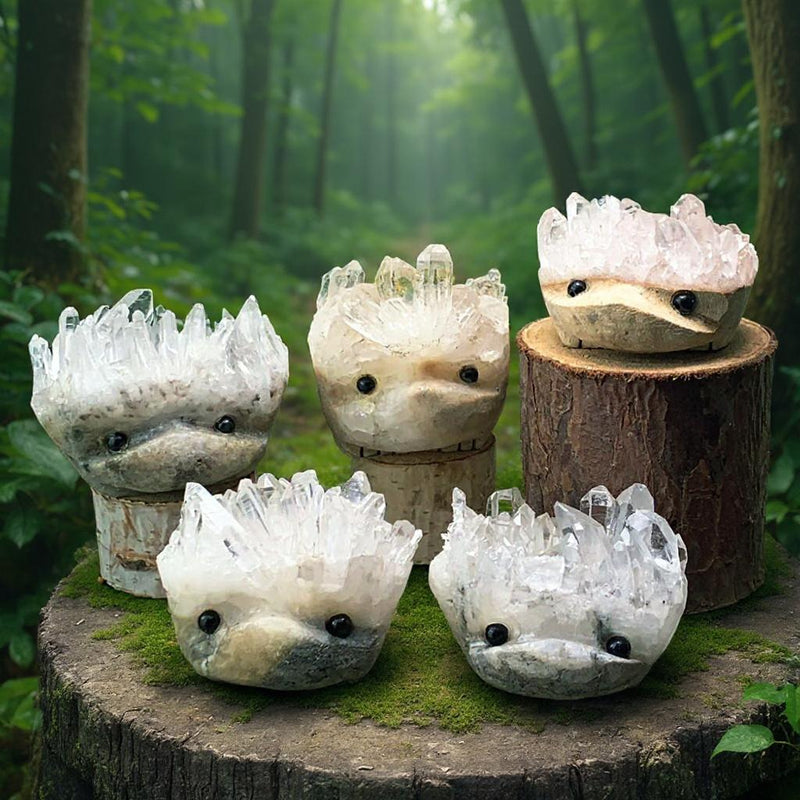 Crystal Quartz Hedgehog Pet (ΥΙΟΘΕΤΗΣΤΕ ΜΕ ΠΑΡΑΚΑΛΩ) 🥰