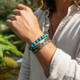 Σετ Τσάκρα με βραχιόλια Mala Bead 7 τεμαχίων (ένα βραχιόλι για κάθε τσάκρα)