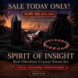 ON SALE TODAY - Spirit of Insite – Red Obsidian Crystal Totem Set