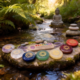 7-Chakra Engraved Crystal Stone Set