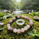 Κολιέ μενταγιόν Z ARRON DESIGN Serenity Moonstone από χάλκινο σύρμα