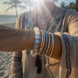 Σετ Τσάκρα με βραχιόλια Mala Bead 7 τεμαχίων (ένα βραχιόλι για κάθε τσάκρα)