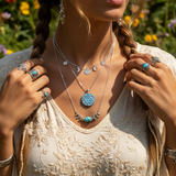 Celestial Zodiac Opal Necklace