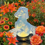 Z ARRON DESIGN Serenity Moonstone koppartråd hängande halsband