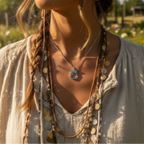 ♉ Taurus Opal Zodiac Necklace  – April 20 to May 20