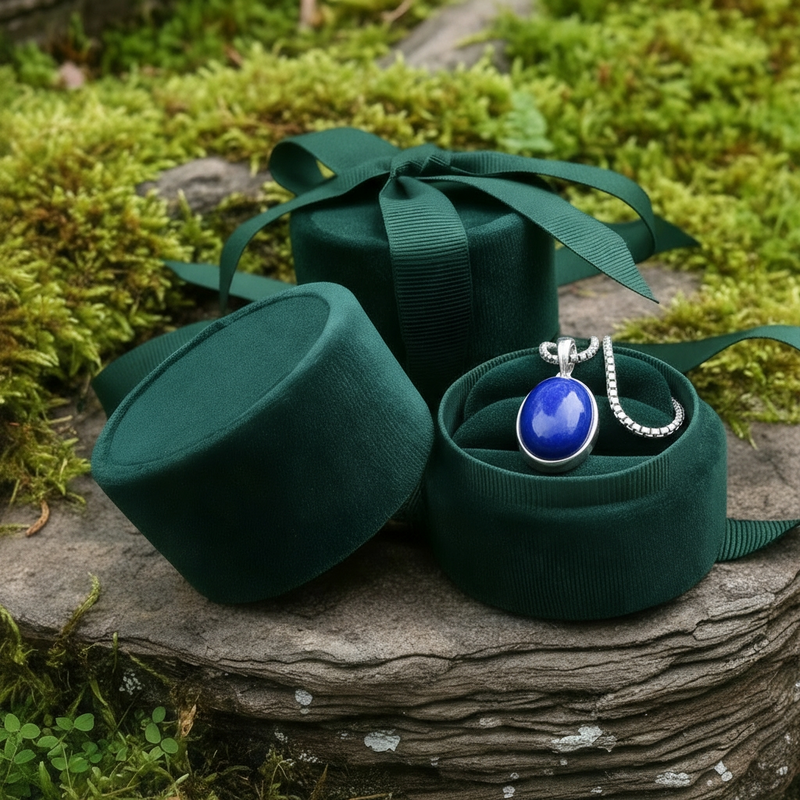 Κολιέ μενταγιόν Z ARRON DESIGN Serenity Moonstone από χάλκινο σύρμα