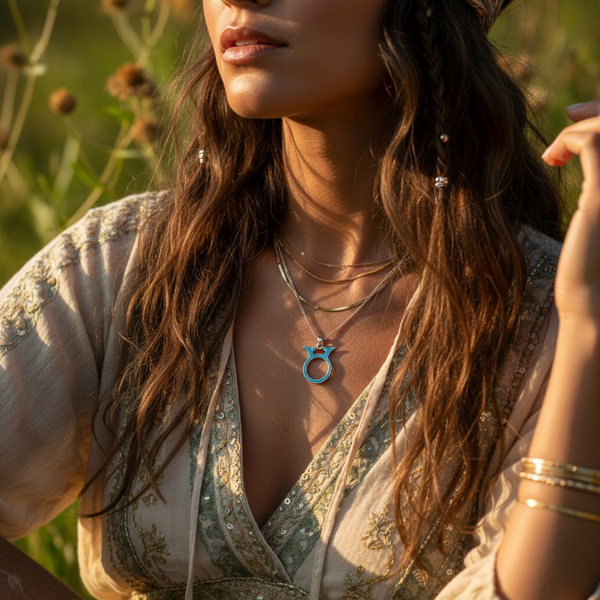 Κολιέ μενταγιόν Z ARRON DESIGN Serenity Moonstone από χάλκινο σύρμα