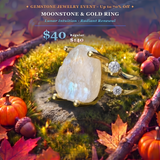 Z ARRON DESIGN Serenity Moonstone koppartråd hängande halsband