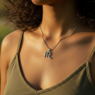 ♏ Scorpio Opal Zodiac Necklace – October 23 to November 21