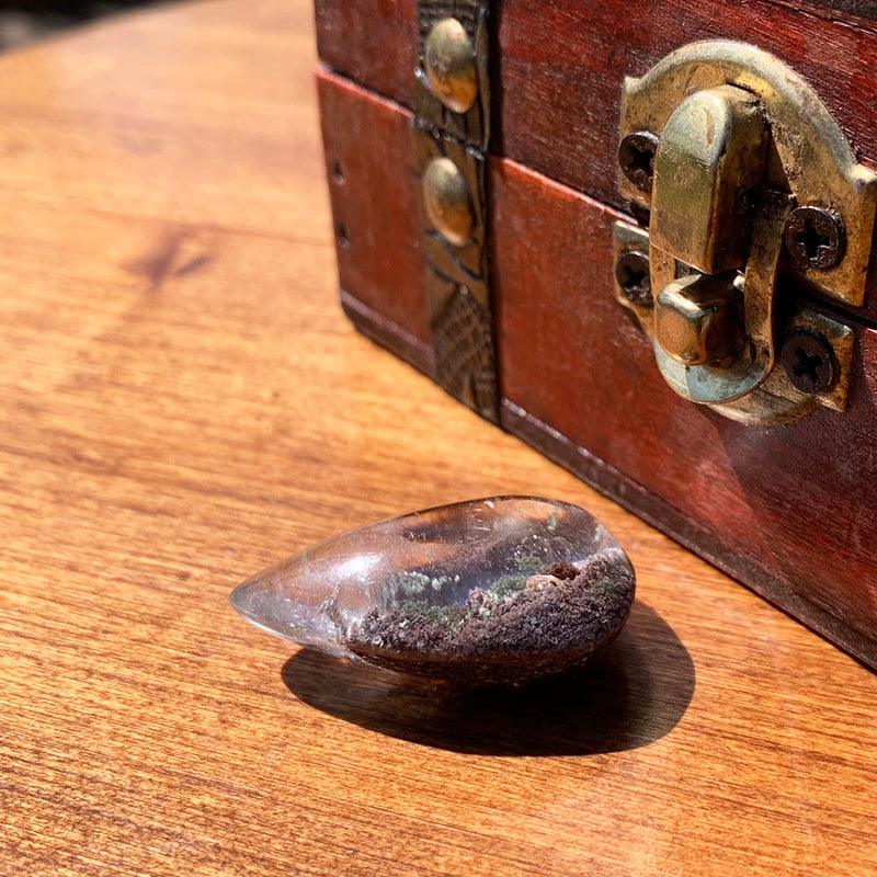 Phantom Quartz Crystal Teardrop