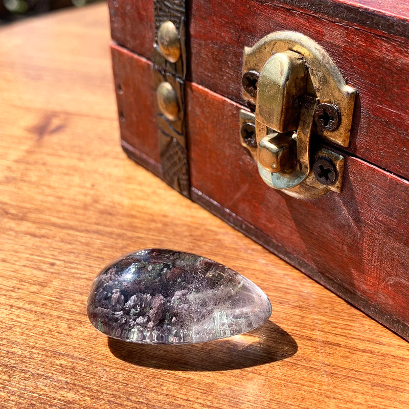 Phantom Quartz Crystal Teardrop