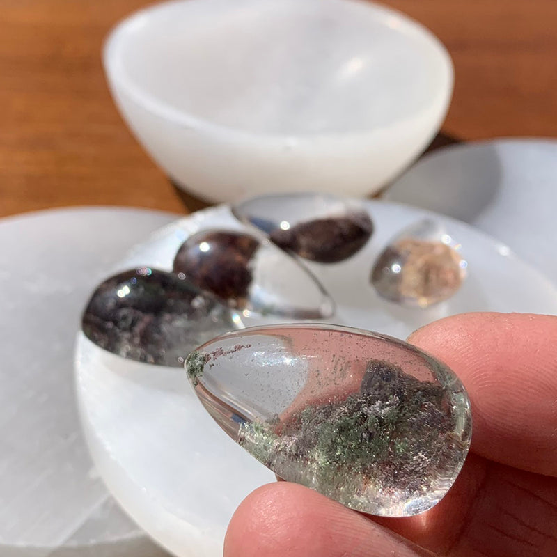 Phantom Quartz Crystal Teardrop