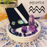 ♒ Aquarius - 20 Ιανουαρίου - 18 Φεβρουαρίου - Zodiac Crystal Fusion Σετ με θήκη