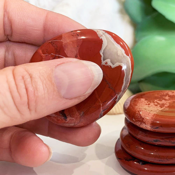 Red Jasper Worry Stone - worrystone