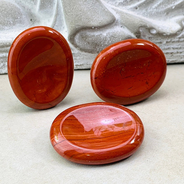 Red Jasper Worry Stone - worrystone