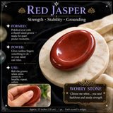60% RABATT 1 DAGSREA - Skydda mot stress" Worry Stone Set med 15 + sammetspåse
