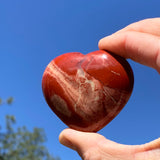 Red Jasper Crescent Moonstones