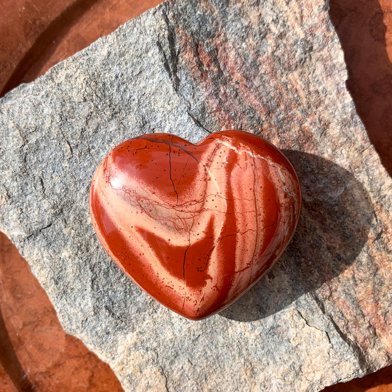 Red Jasper Crescent Moonstones