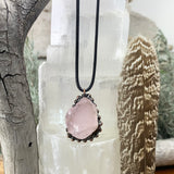 Rose Quartz Mjuklödd Hänge