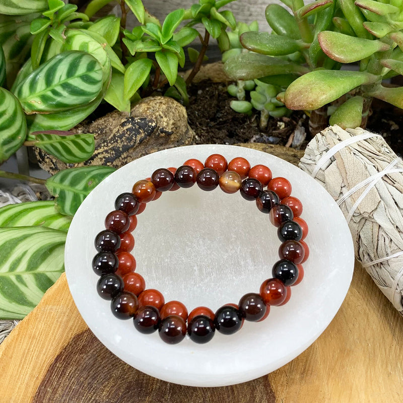 Root Chakra Mala Armband Set 🌈