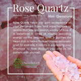 Rose Quartz Mini Gemstones (50 Gram / 1.7oz. Lot)