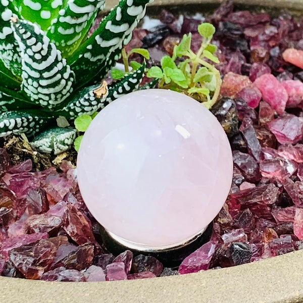 Rose Quartz Mini-Sphere - sphere