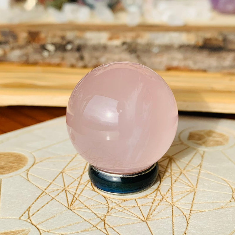 Rose Quartz Mini-Sphere - sphere