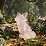 Crystal Animal Spirit Totems: Rose Quartz Heart Guardian Fox
