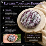 Rubellite Tourmaline Pálmasteinn