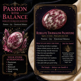 Rubellite Tourmaline Pálmasteinn