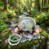 Κολιέ μενταγιόν Z ARRON DESIGN Serenity Moonstone από χάλκινο σύρμα