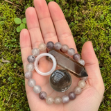 Κολιέ μενταγιόν Z ARRON DESIGN Serenity Moonstone από χάλκινο σύρμα