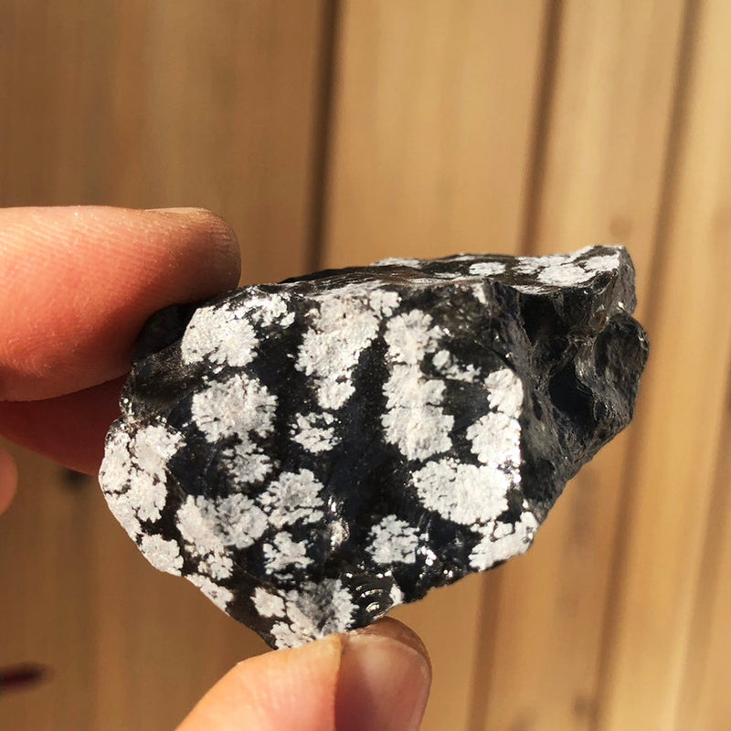 WORKING ON Snowflake Black Obsidian Rough - rawstone