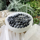 Mala Snowflake Obsidian Bracelet With Velvet Pouch