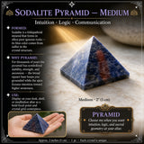 Sodalith-Pyramide – mittelgroß