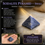 Sodalith-Pyramide – mittelgroß