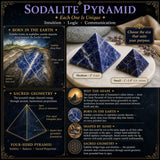 Sodalith-Pyramide – mittelgroß