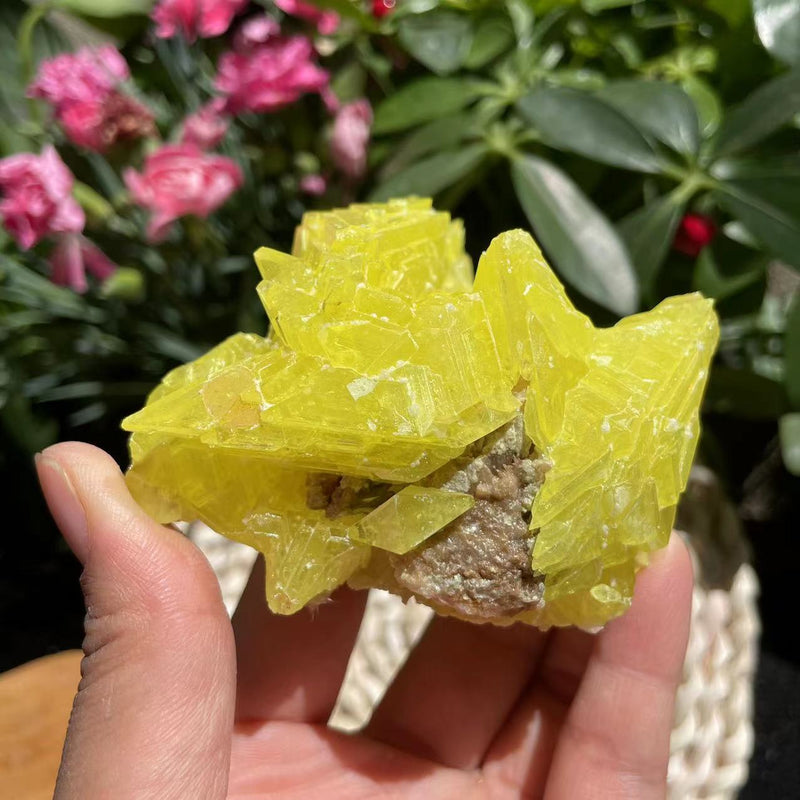 Natural Sulfur Crystal (150 grams)  (Item #1034)