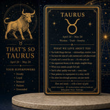 ♉ Taurus - 20 april - 20 maj - Zodiac Crystal Fusion Set med påse