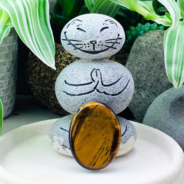 Tiger’s Eye Worry Stone - worrystone