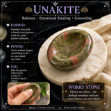 60% RABATT 1 DAGSREA - Skydda mot stress" Worry Stone Set med 15 + sammetspåse