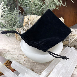 Mala-Armband aus rotem Obsidian mit Samtbeutel
