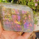 Purple Flash Labradorite Freeform 400 gram (Artikel #0094)