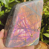 Large (2,87 lbs.) Purple Flash Labradorite Freeform (Artikel #0097)