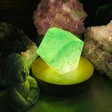 Crystal Mood Light (grænt flúorít)