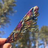 Rainbow Peacock Titanium Kyanite Fläkt